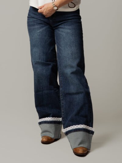 Jeans Vaqueros Wide Leg para Dama