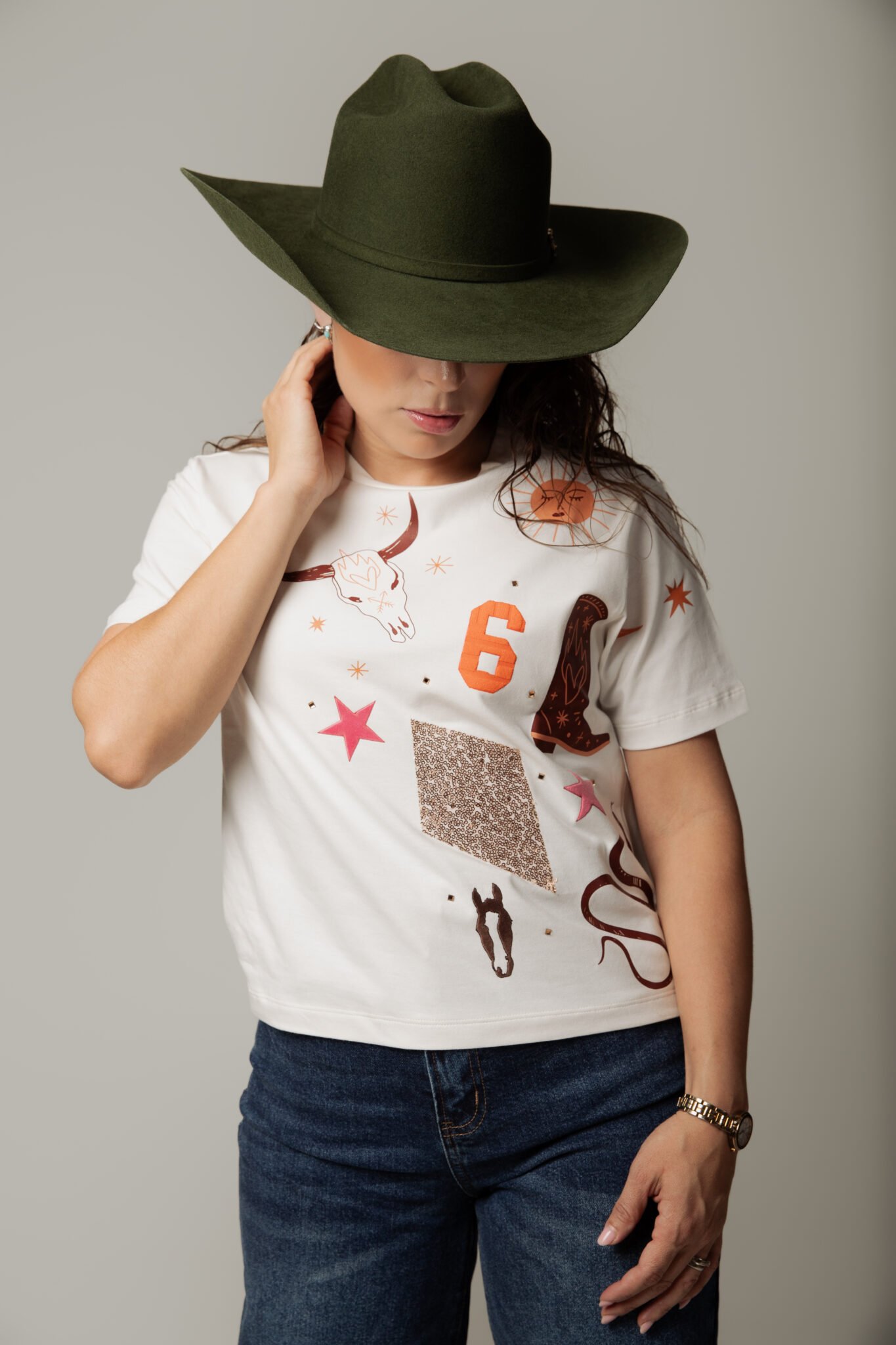 PLAYERA DAMA - "SEIS WEST"