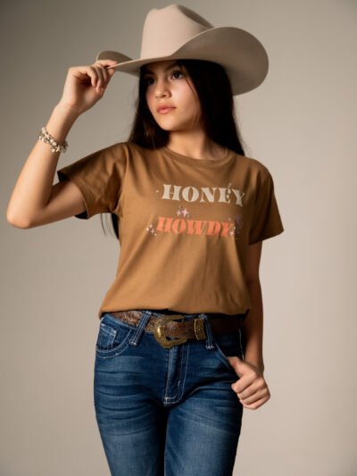 PLAYERA PARA NIÑA - "HONEY HOWDY"