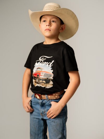 PLAYERA PARA NIÑO - "FORD ROJA"