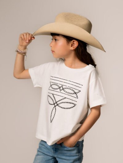 PLAYERA PARA NIÑA - "SILUETA VAQUERA"