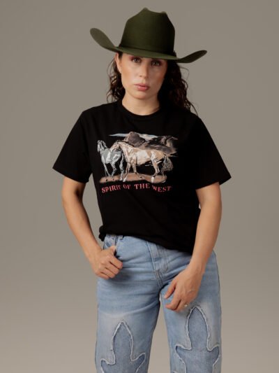 PLAYERA DAMA - "CABALLOS WESTERN"