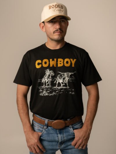 PLAYERA CABALLERO - "COWBOY VAQUERO"