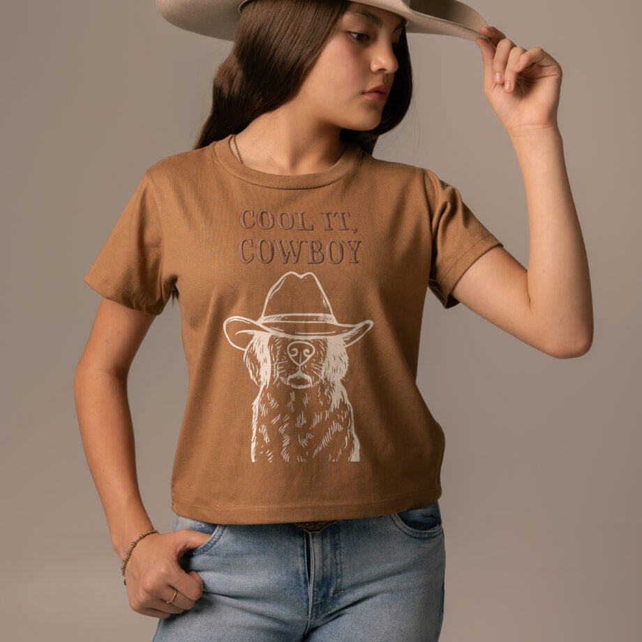 PLAYERA PARA NIÑA - "COOL IT COWBOY"