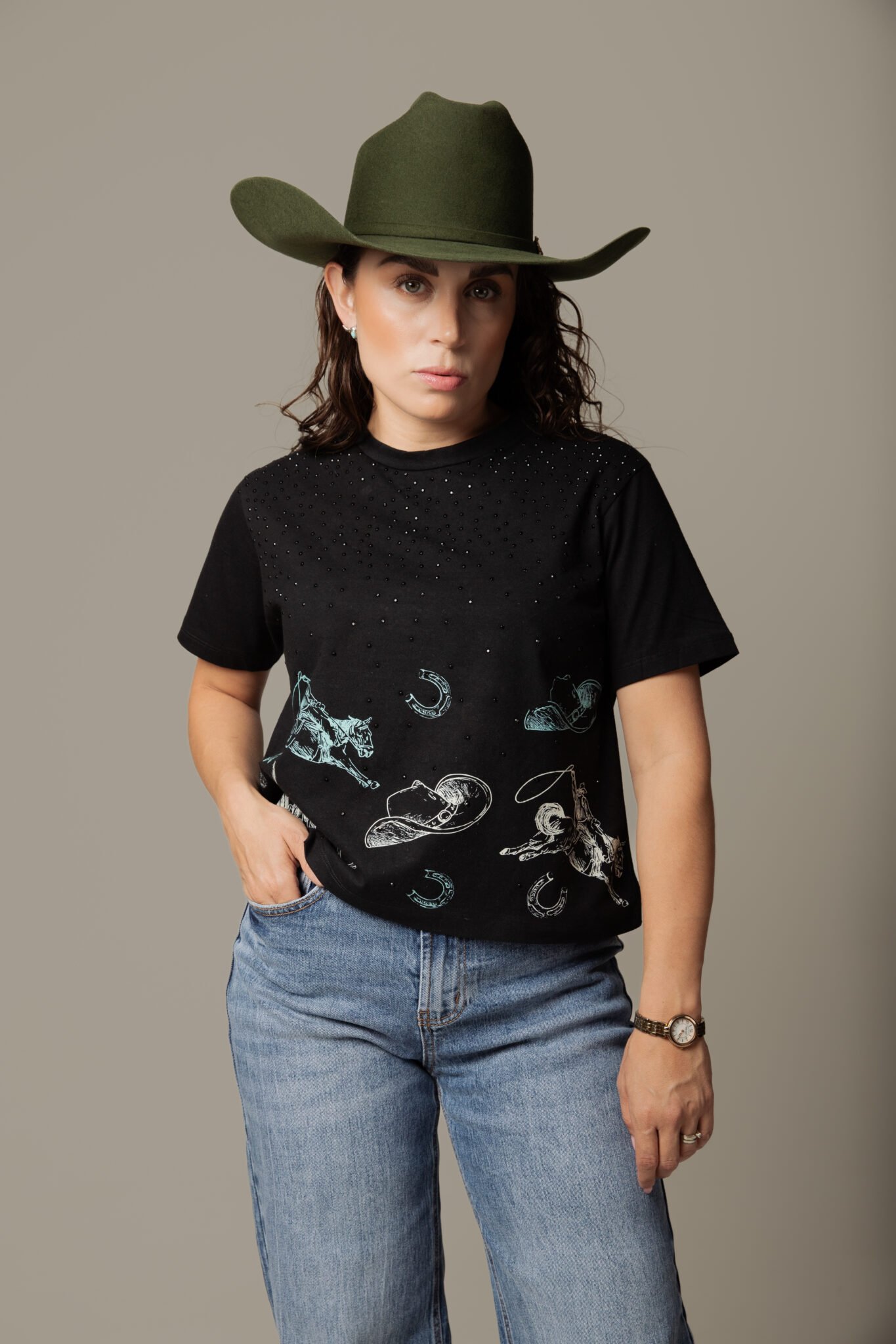 Playera Dama - "Brillos West"