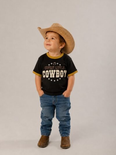 PLAYERA BEBÉS & NIÑOS - "CUTEST COWBOY"
